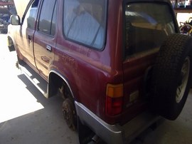 1990 TOYOTA 4RUNNER, BURGUNDY, SR5, 3.0 L, MT, 4X4.  Z25154